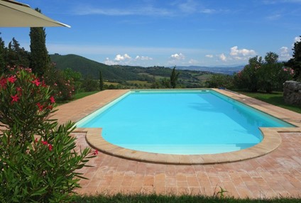 Villa i Umbrien til 8 + 1 personer, Stor privat pool og pragtfuld udsigt !