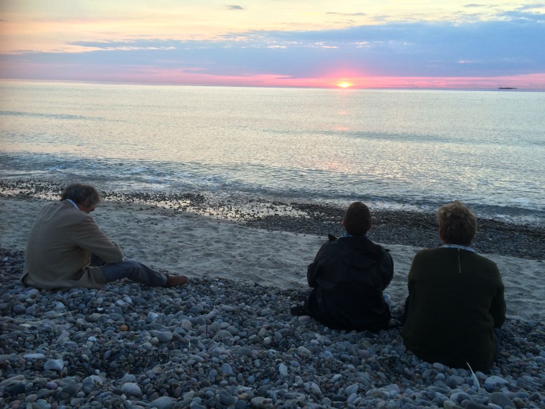 Smuk maj solnedgang ved Gammel Skagen 