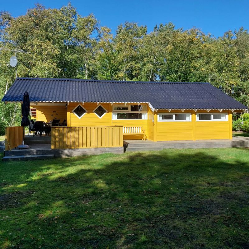 Huset set fra haven 