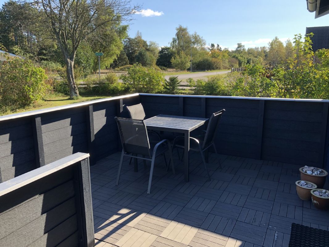 Terrasse foran huset