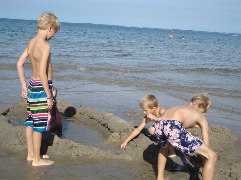 sommerdag ved stranden