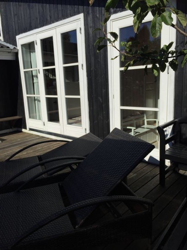 Sol terrasse med liggestole