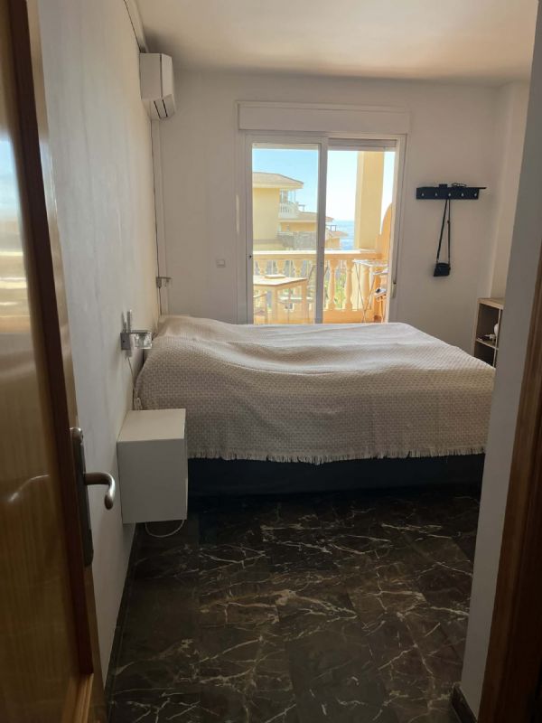 Sovev�relse 1 med havkig, dobbeltseng