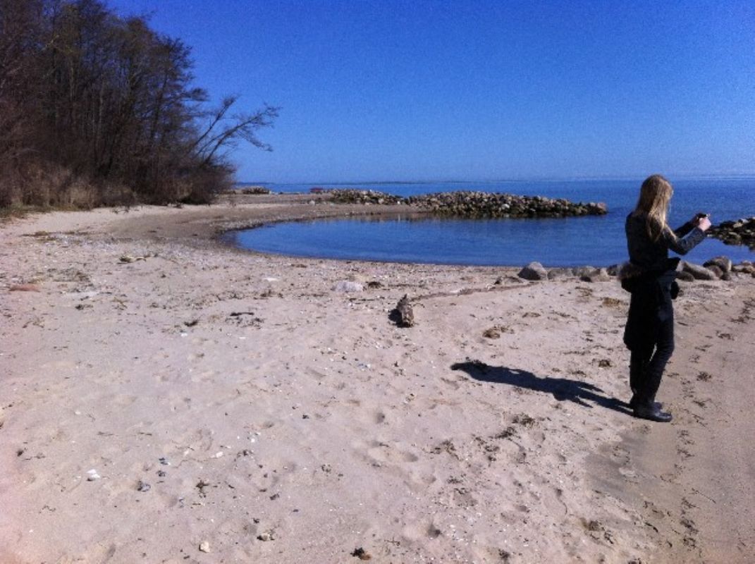 Stranden ved sommerhuset