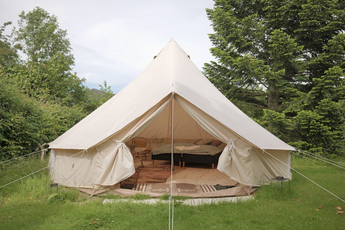 Glampingtelt i haven