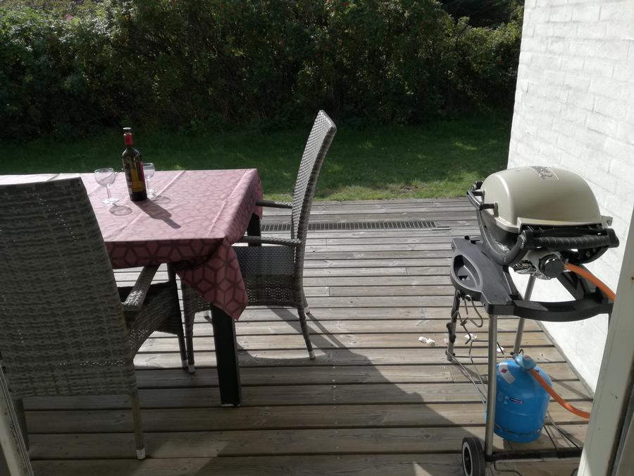 Gasgrill p terassen