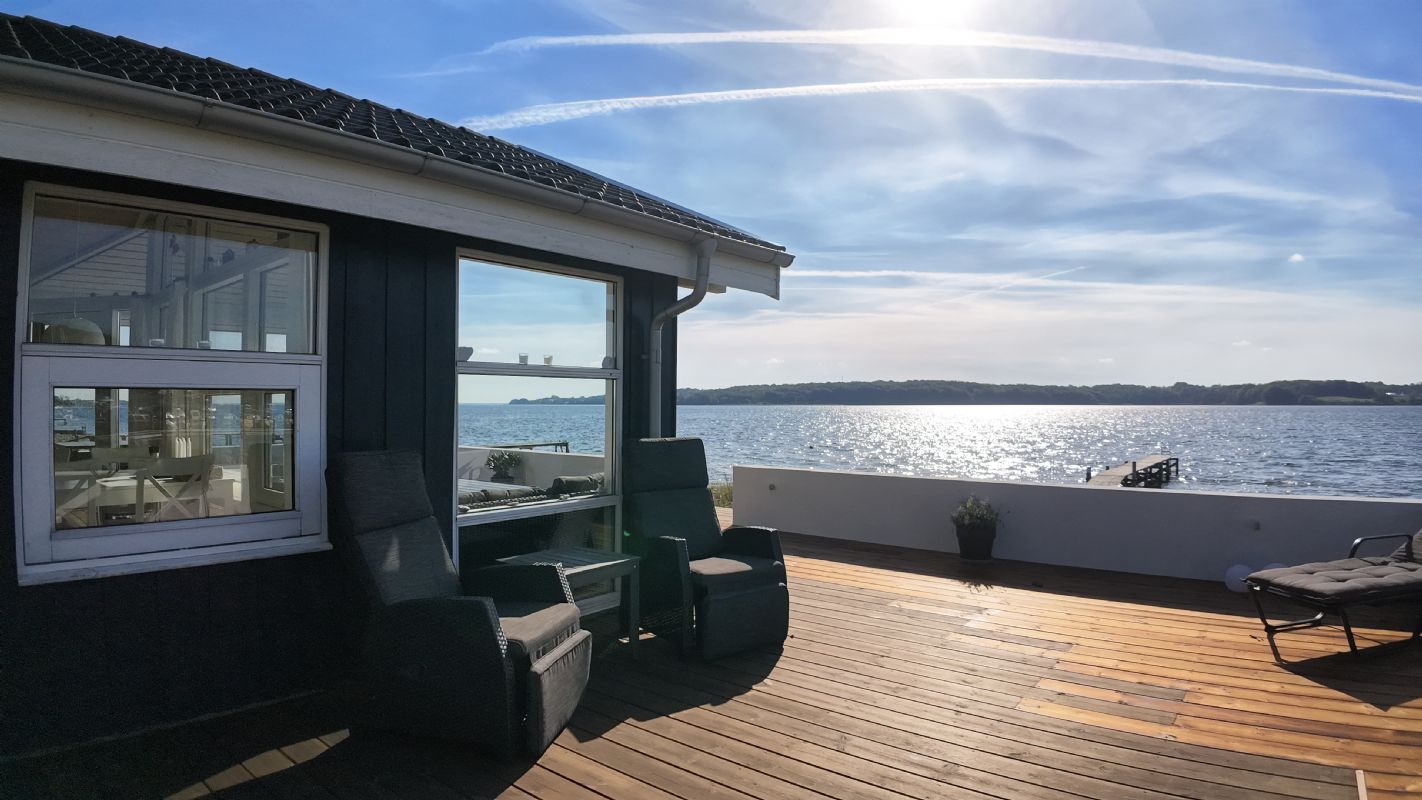 Vestvendte terrasse