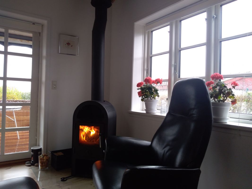 Hygge ved brndeovnen