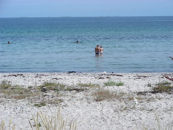 Stranden ved huset